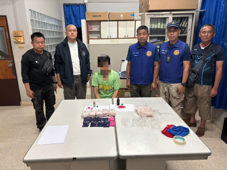 จับกุมยาเสพติด